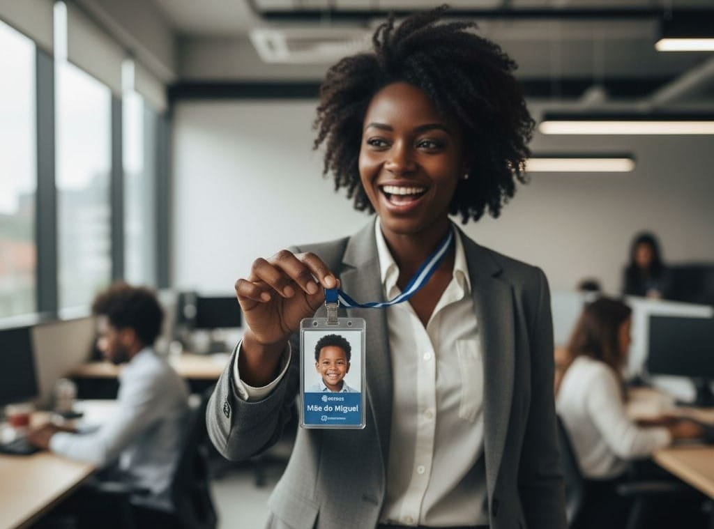 Gerdau - Crachás com fotos dos filhos